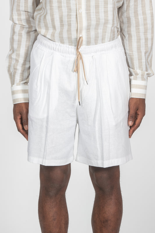 Bermuda lino bianco