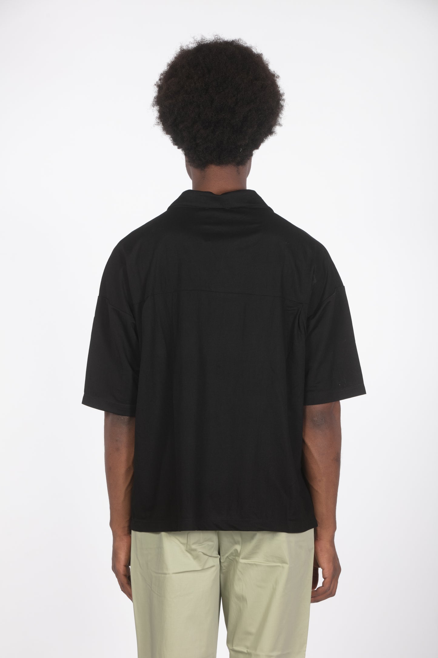 Polo con taschino nero