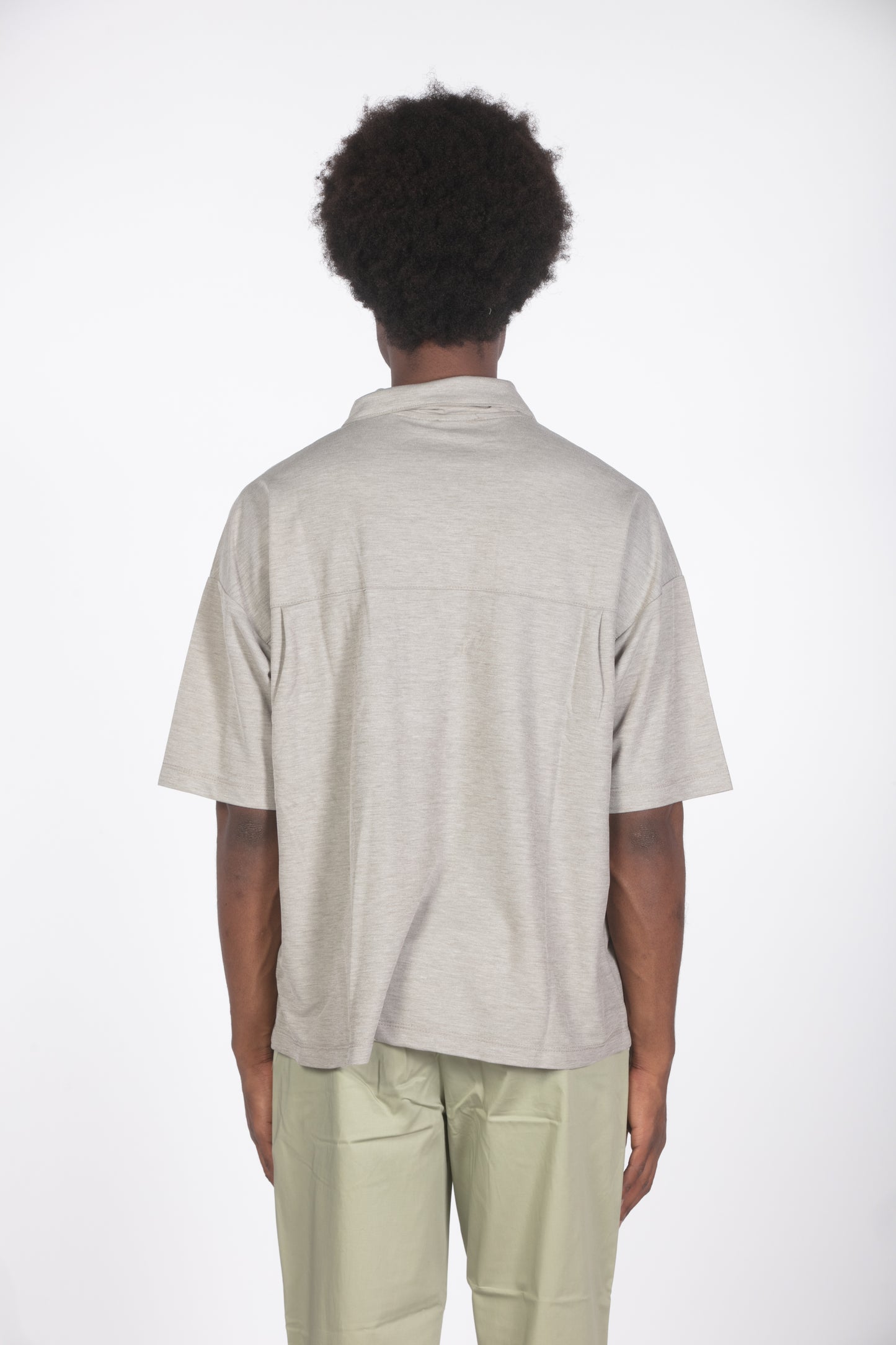 Polo con taschino beige