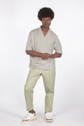 Polo con taschino beige