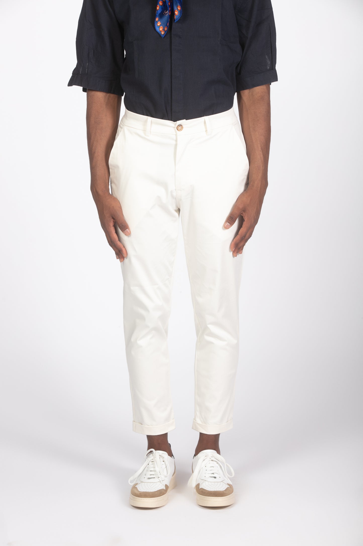 Pantalone chinos bianco