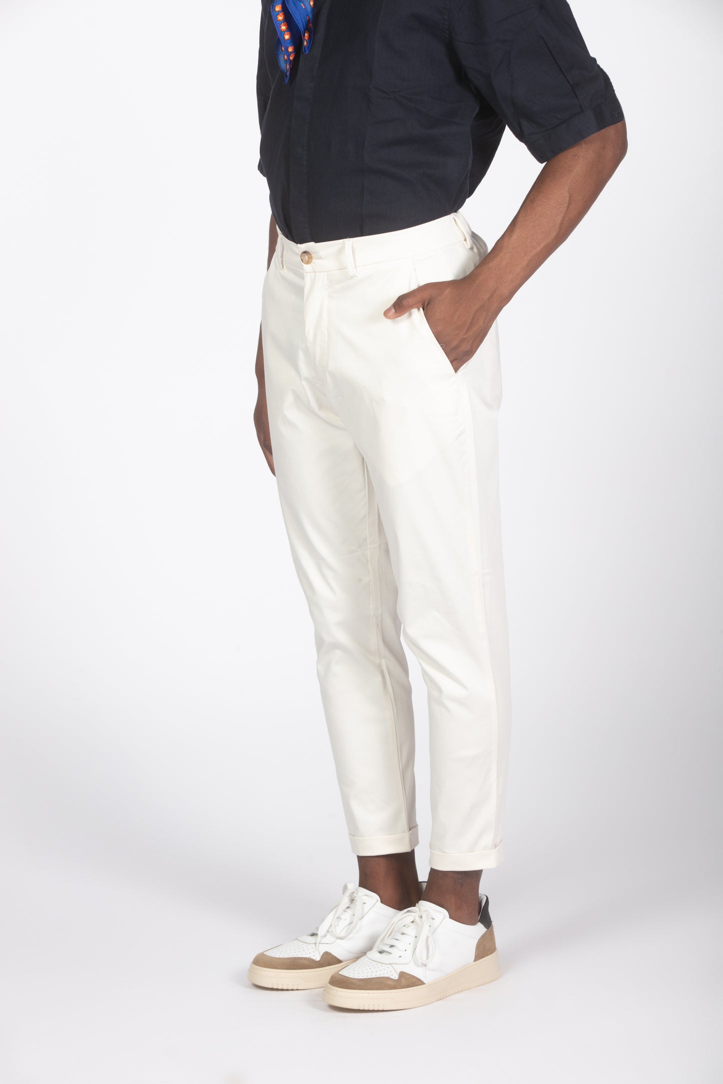 Pantalone chinos bianco