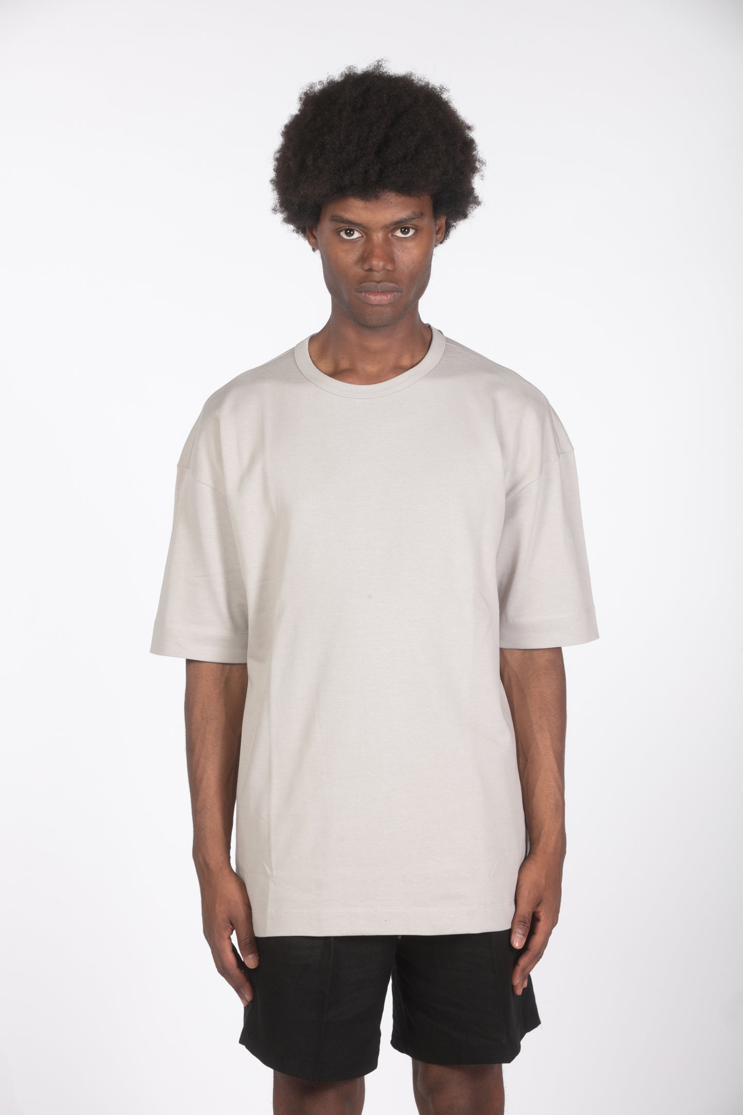 T-shirt heavy weight relaxed fit mastice