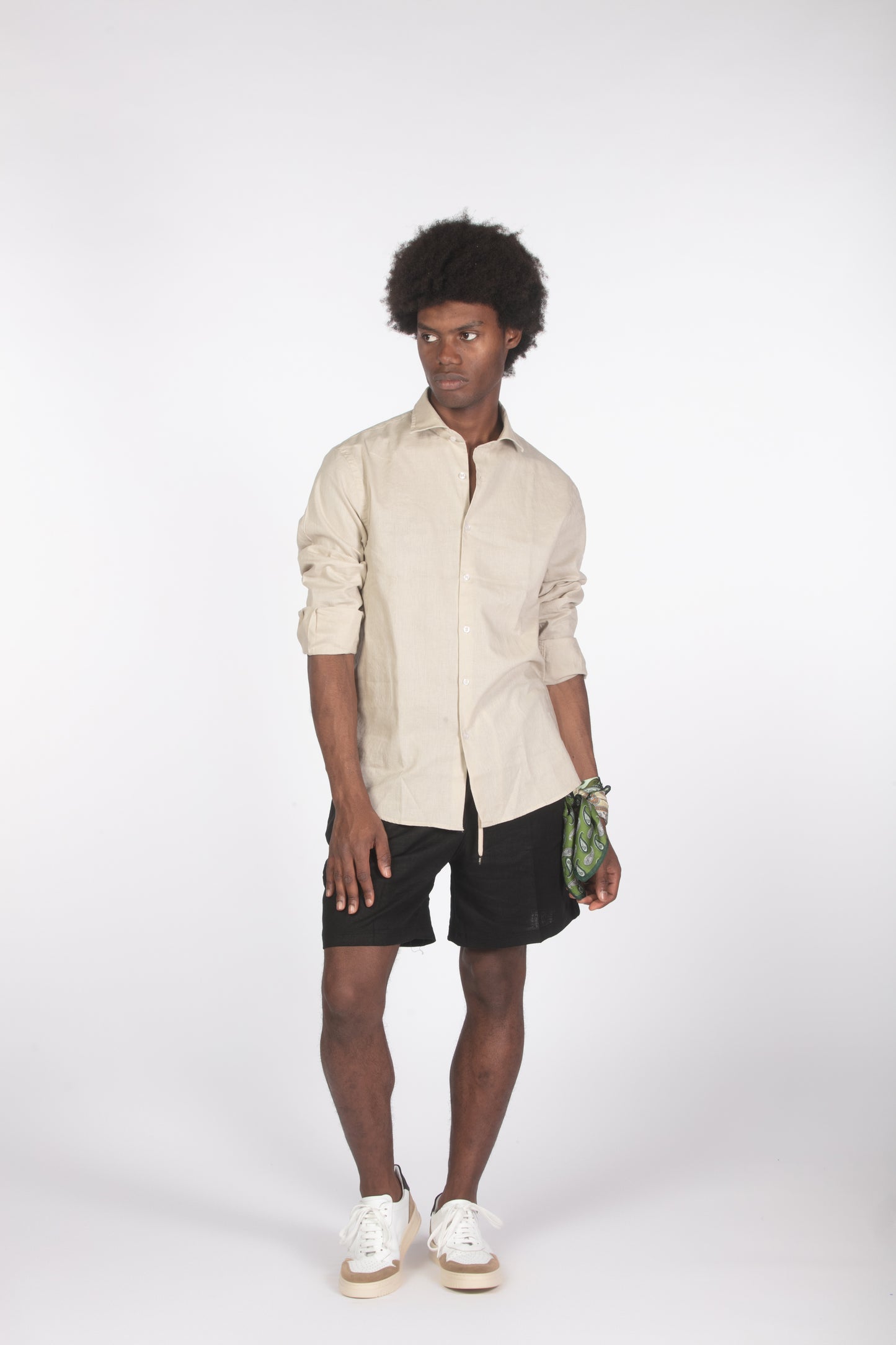 Camicia lino ml fango
