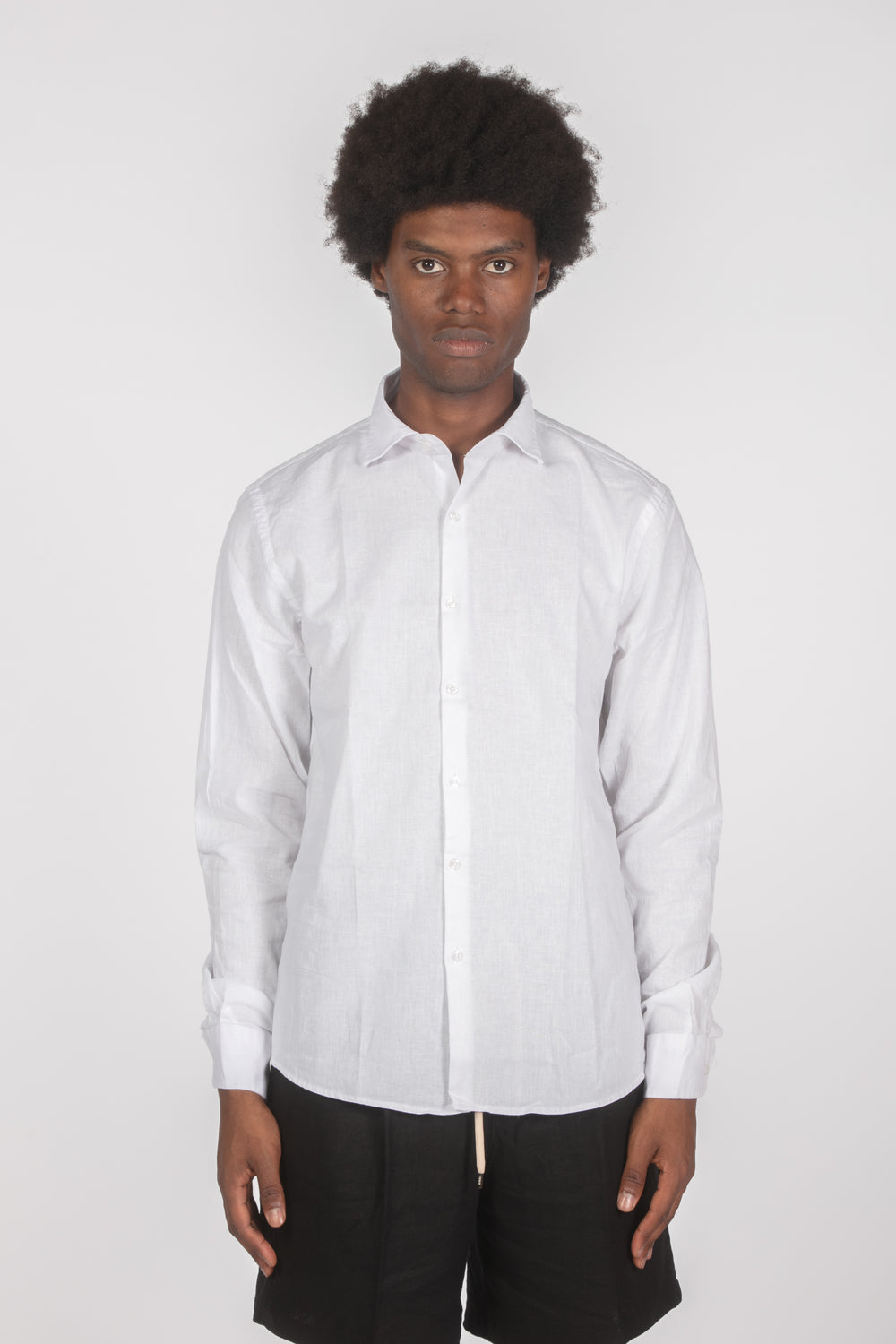 Camicia lino ml bianco
