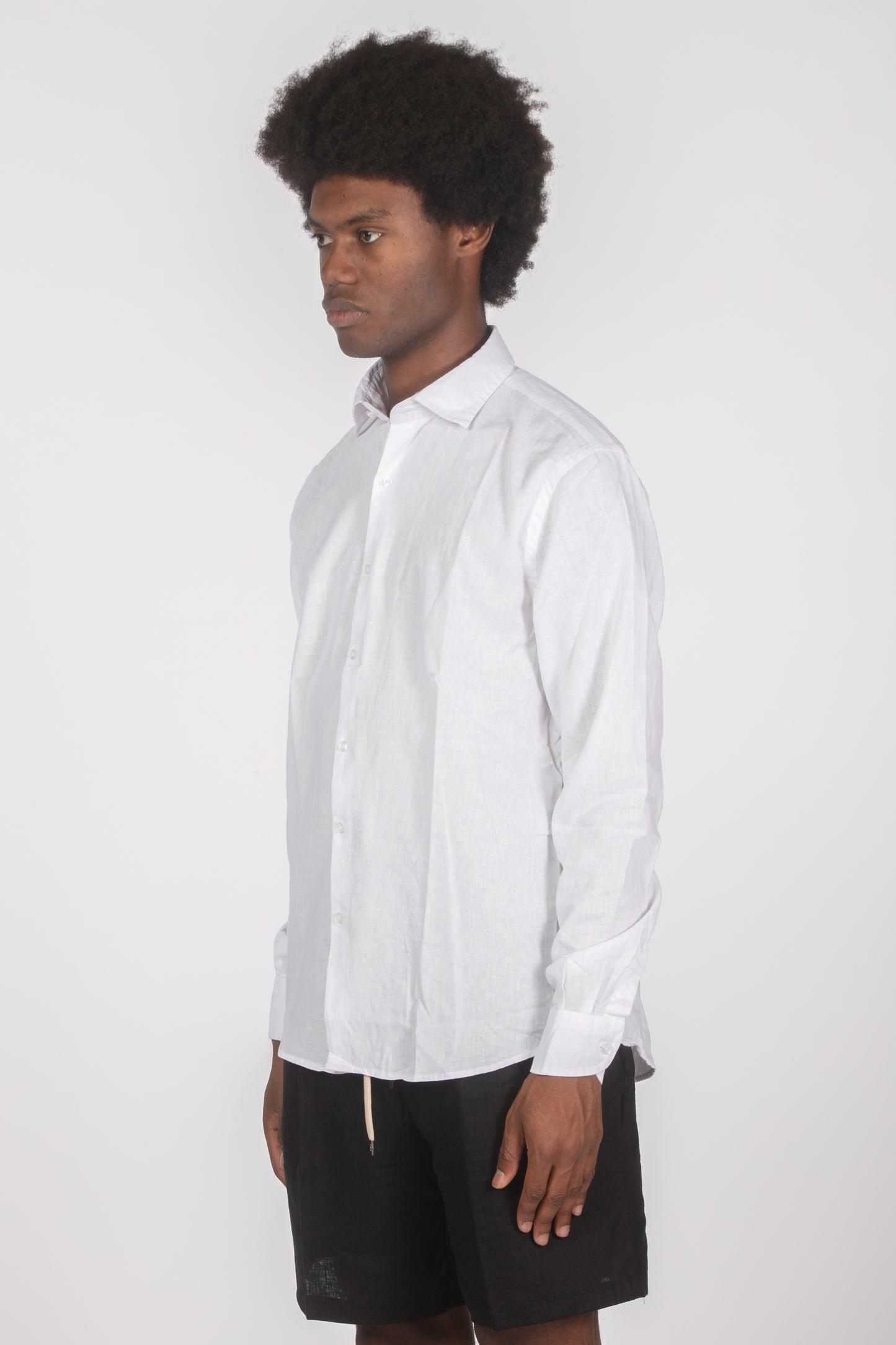 Camicia lino ml bianco