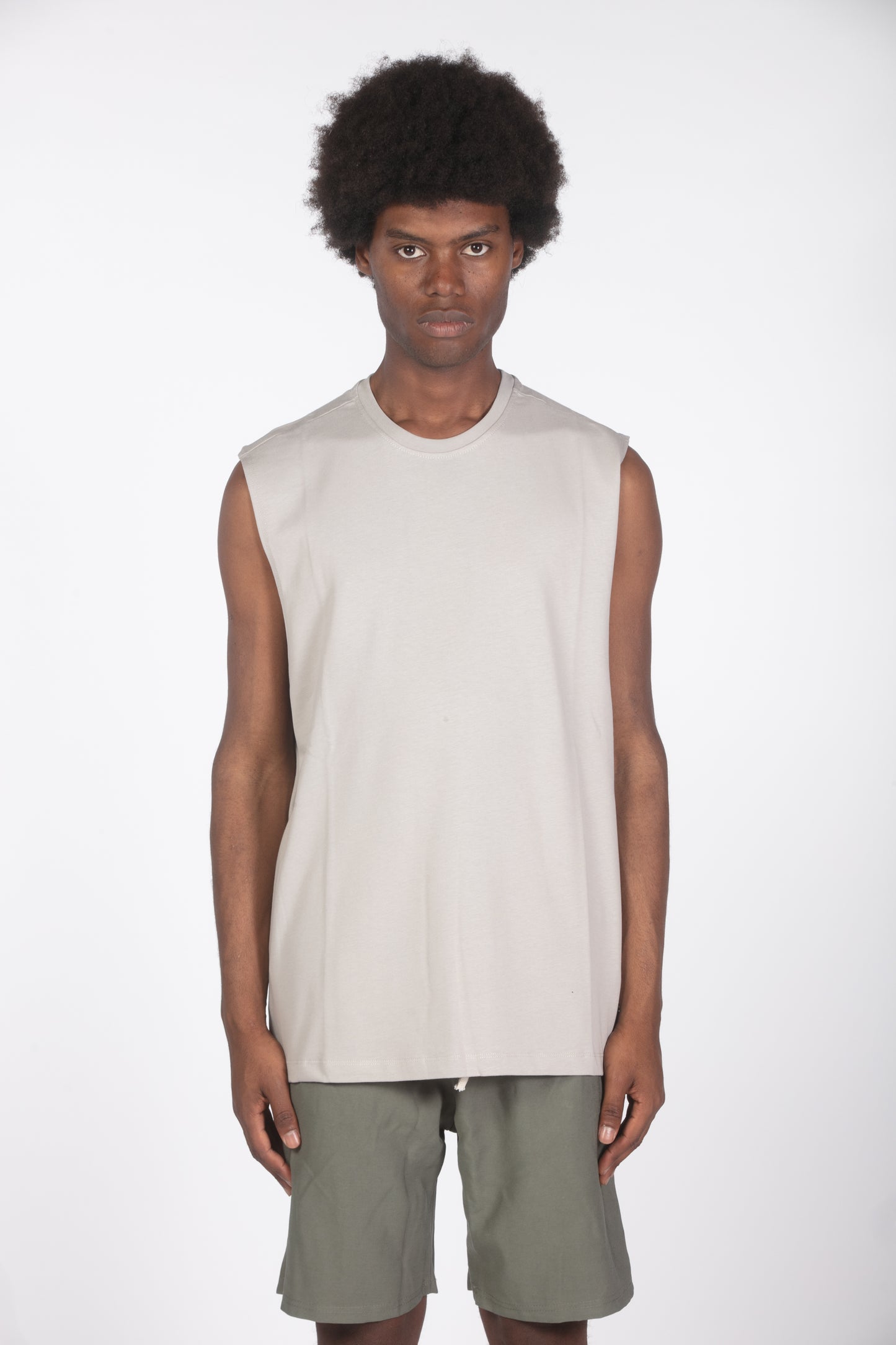 T-shirt tank relaxed fit mastice