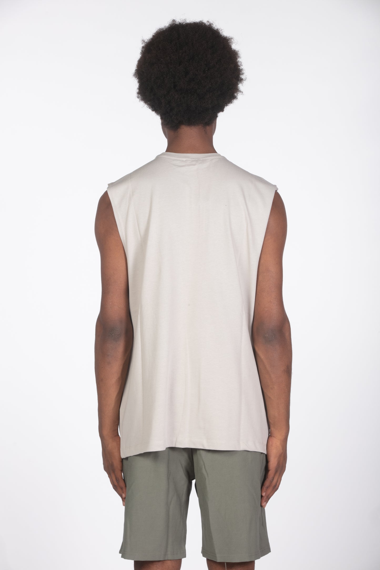 T-shirt tank relaxed fit mastice