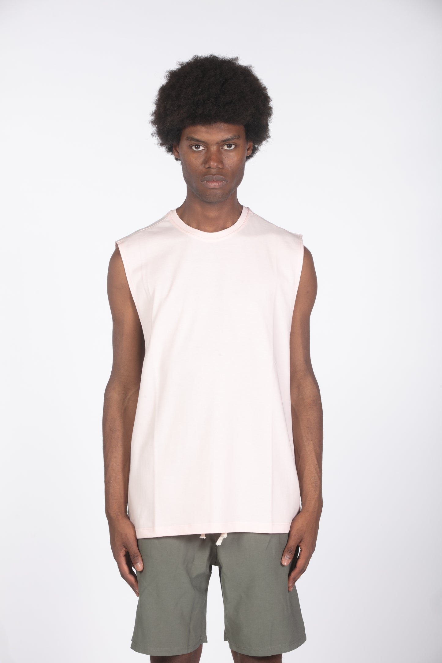 T-shirt tank relaxed fit rosa