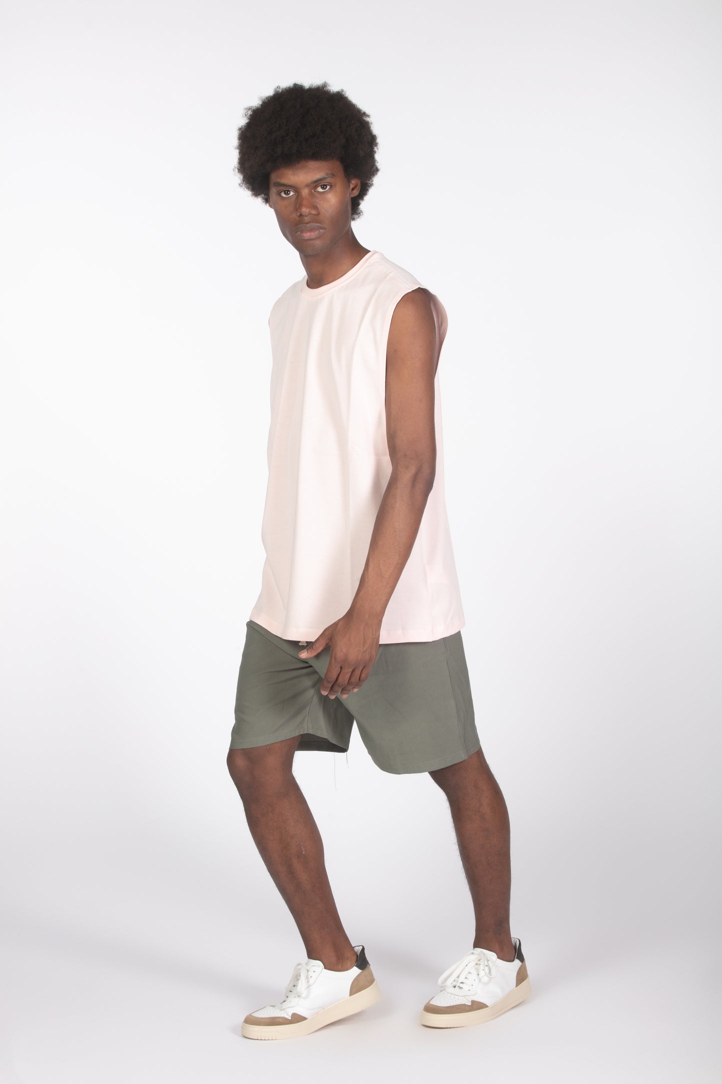 T-shirt tank relaxed fit rosa