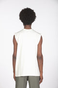 T-shirt tank relaxed fit ecru