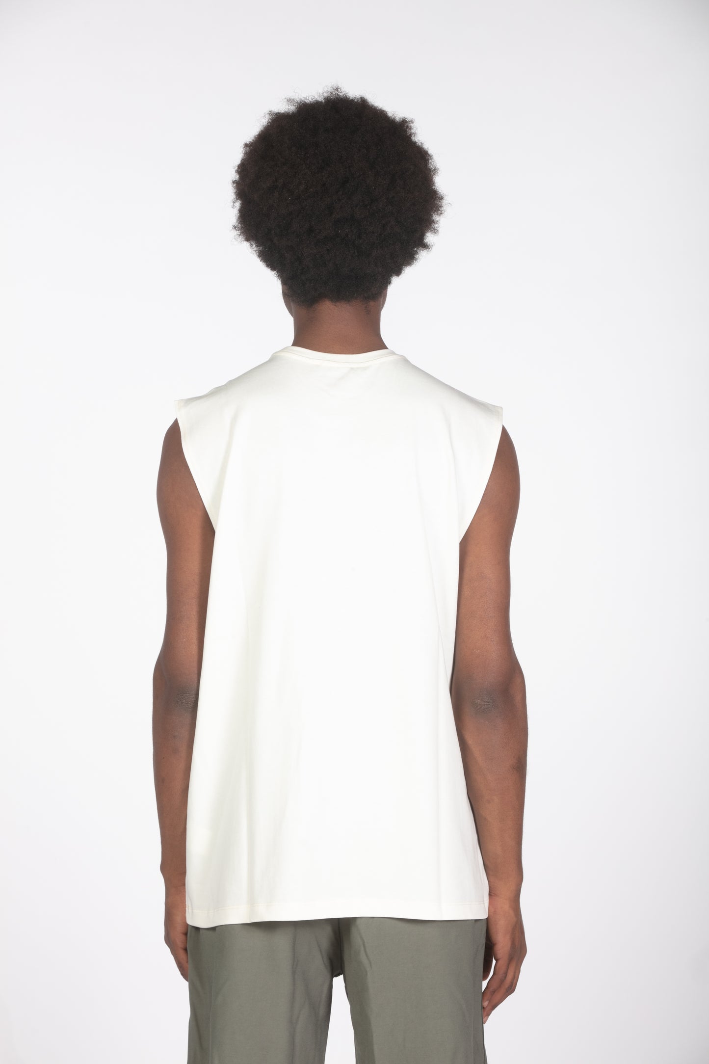 T-shirt tank relaxed fit ecru