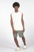 T-shirt tank relaxed fit ecru