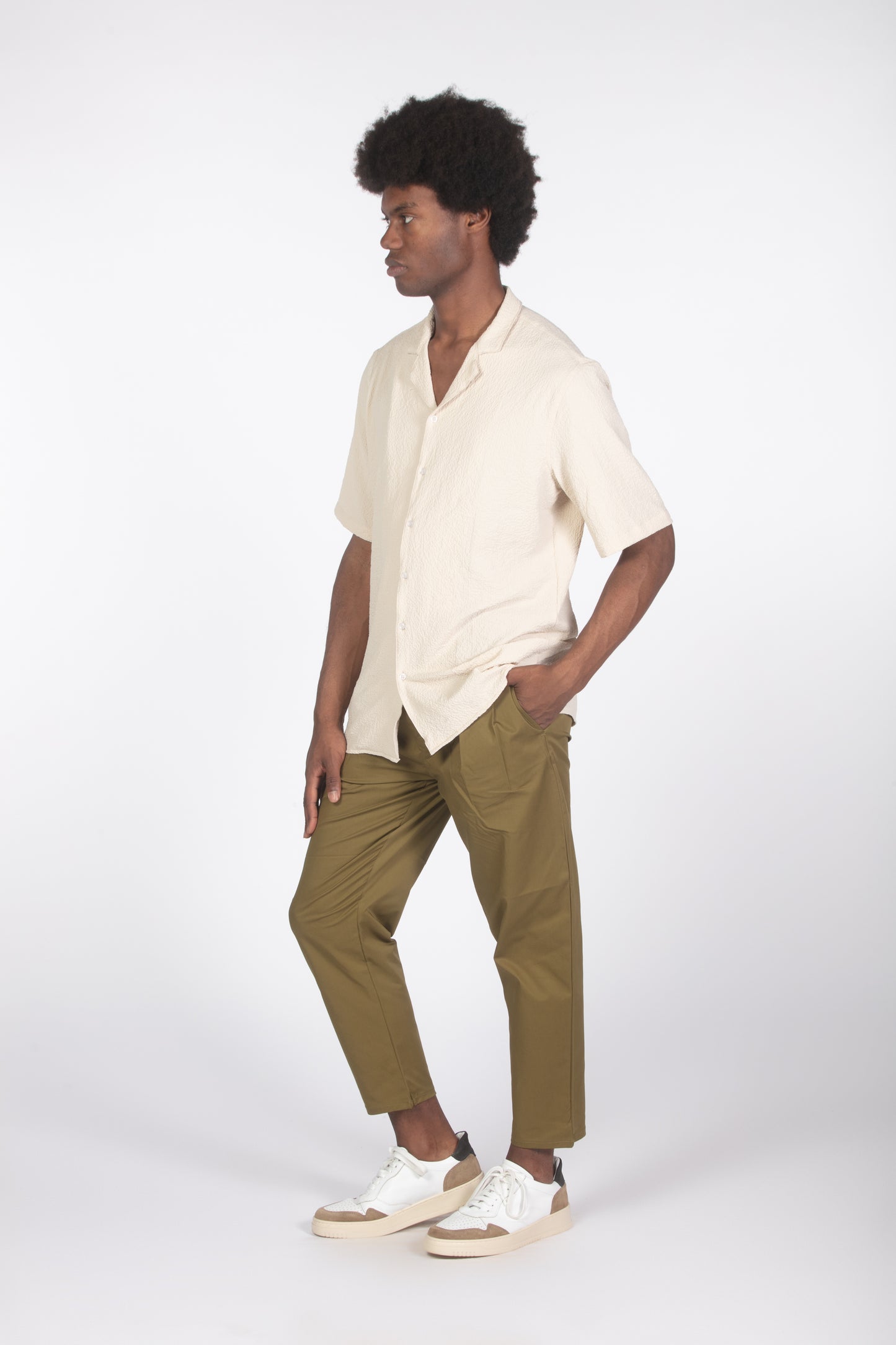 Camicia mm con struttura sabbia