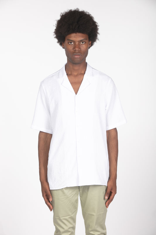 Camicia con struttura mm bianco