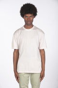 T-shirt filo di scozia crema