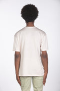 T-shirt filo di scozia crema