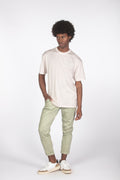 T-shirt filo di scozia crema