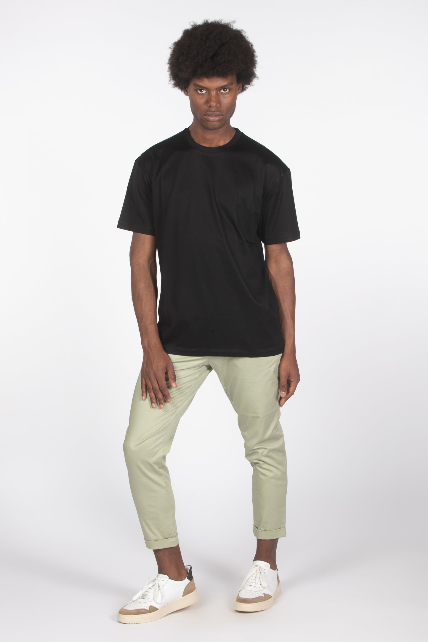 Pantalone chinos salvia