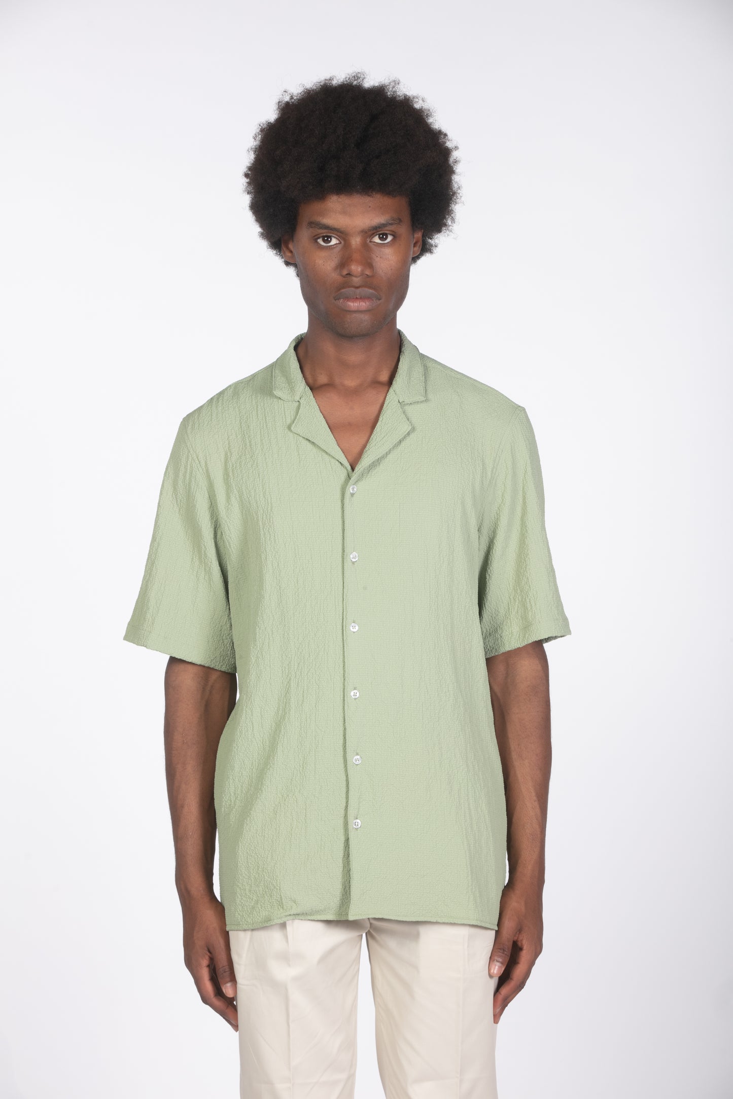 Camicia con struttura mm verde militare