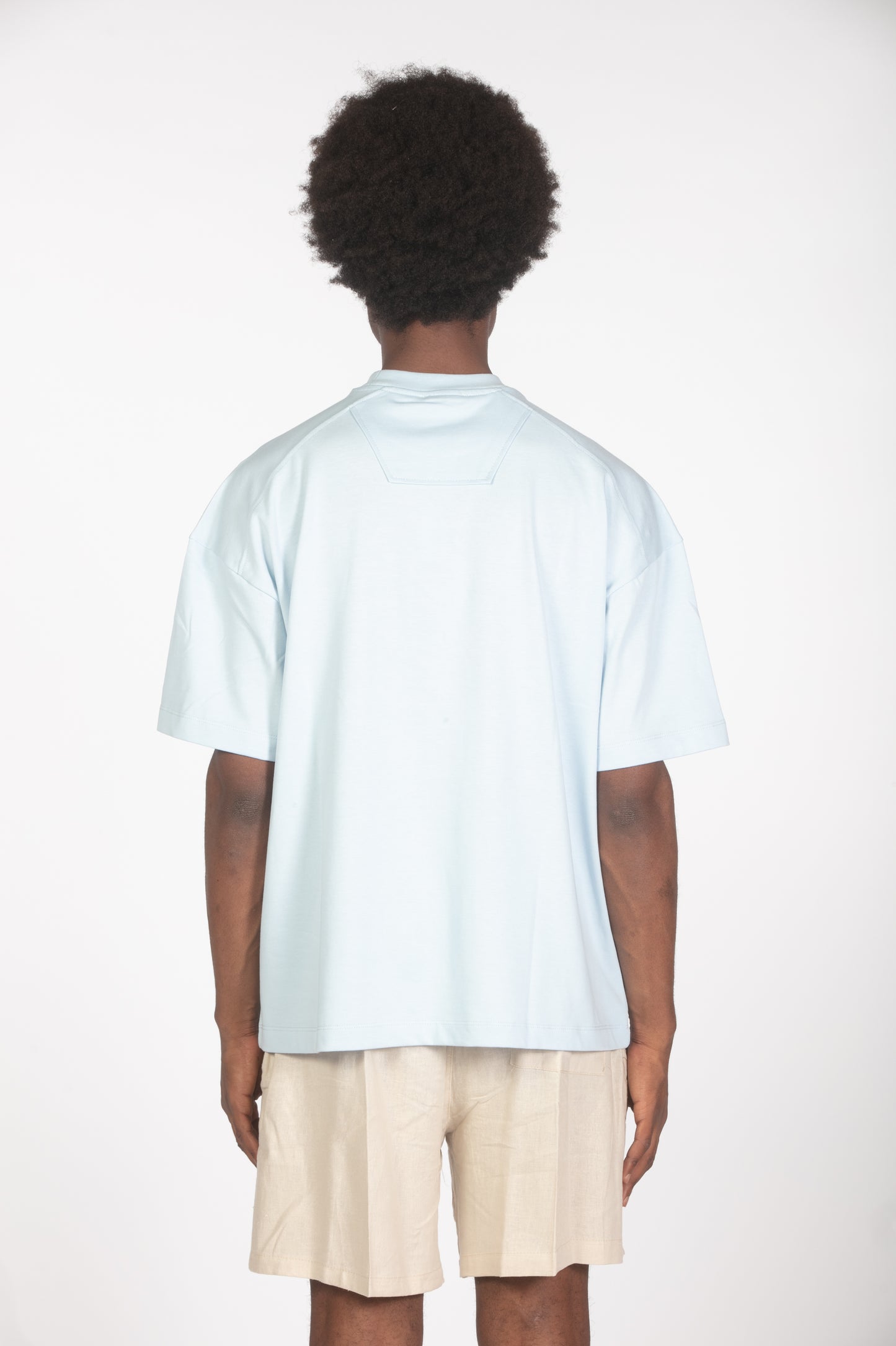 T-shirt relaxed fit celeste