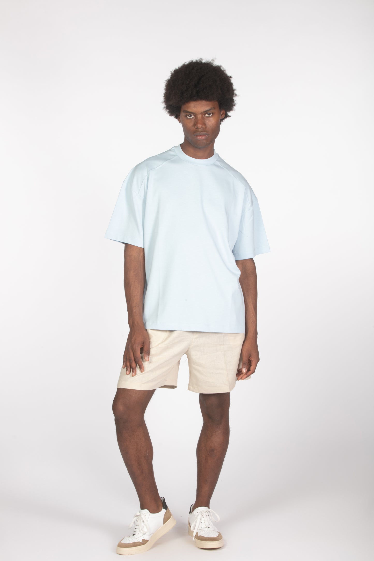 T-shirt relaxed fit celeste