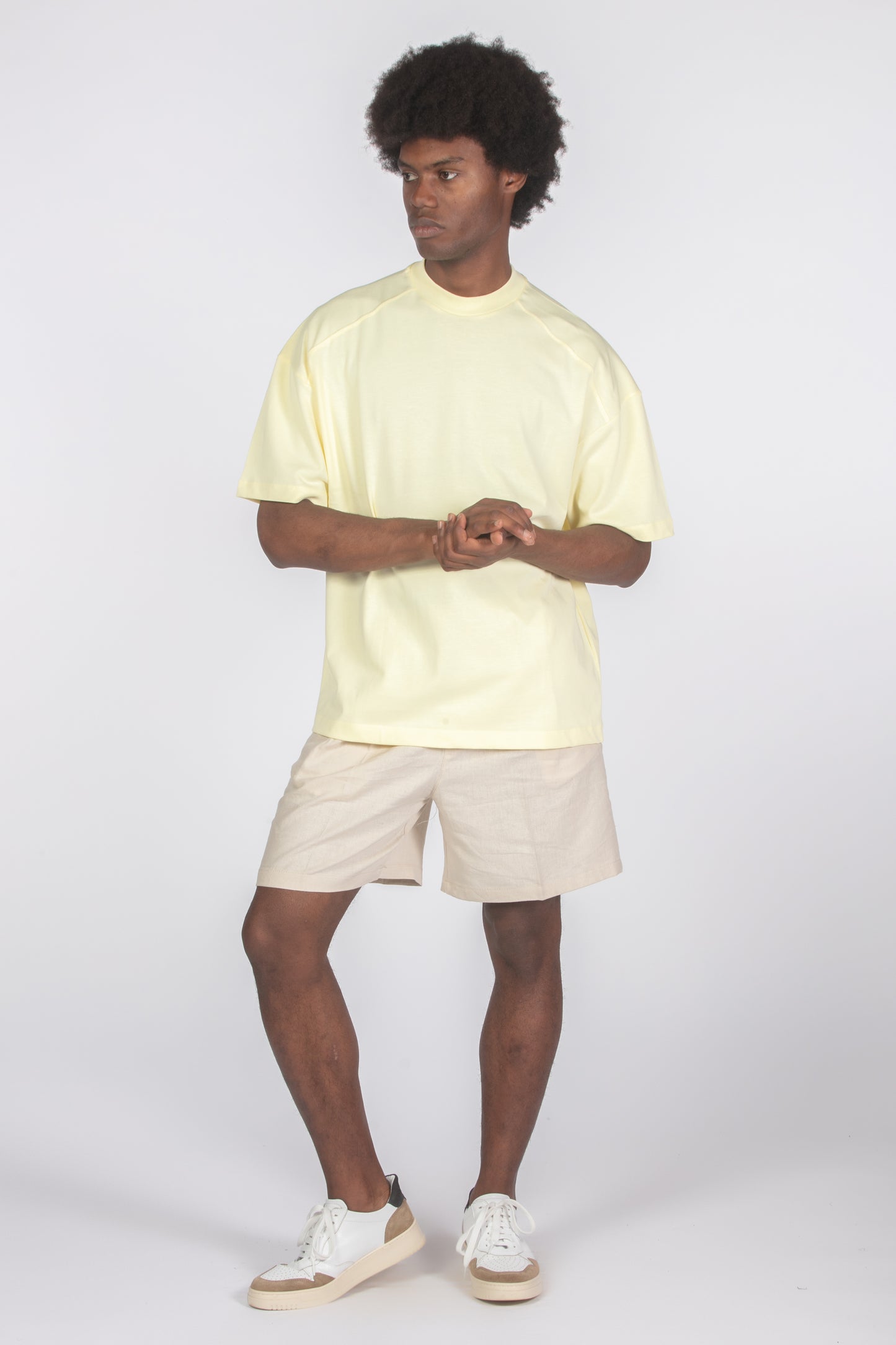 T-shirt relaxed fit giallo