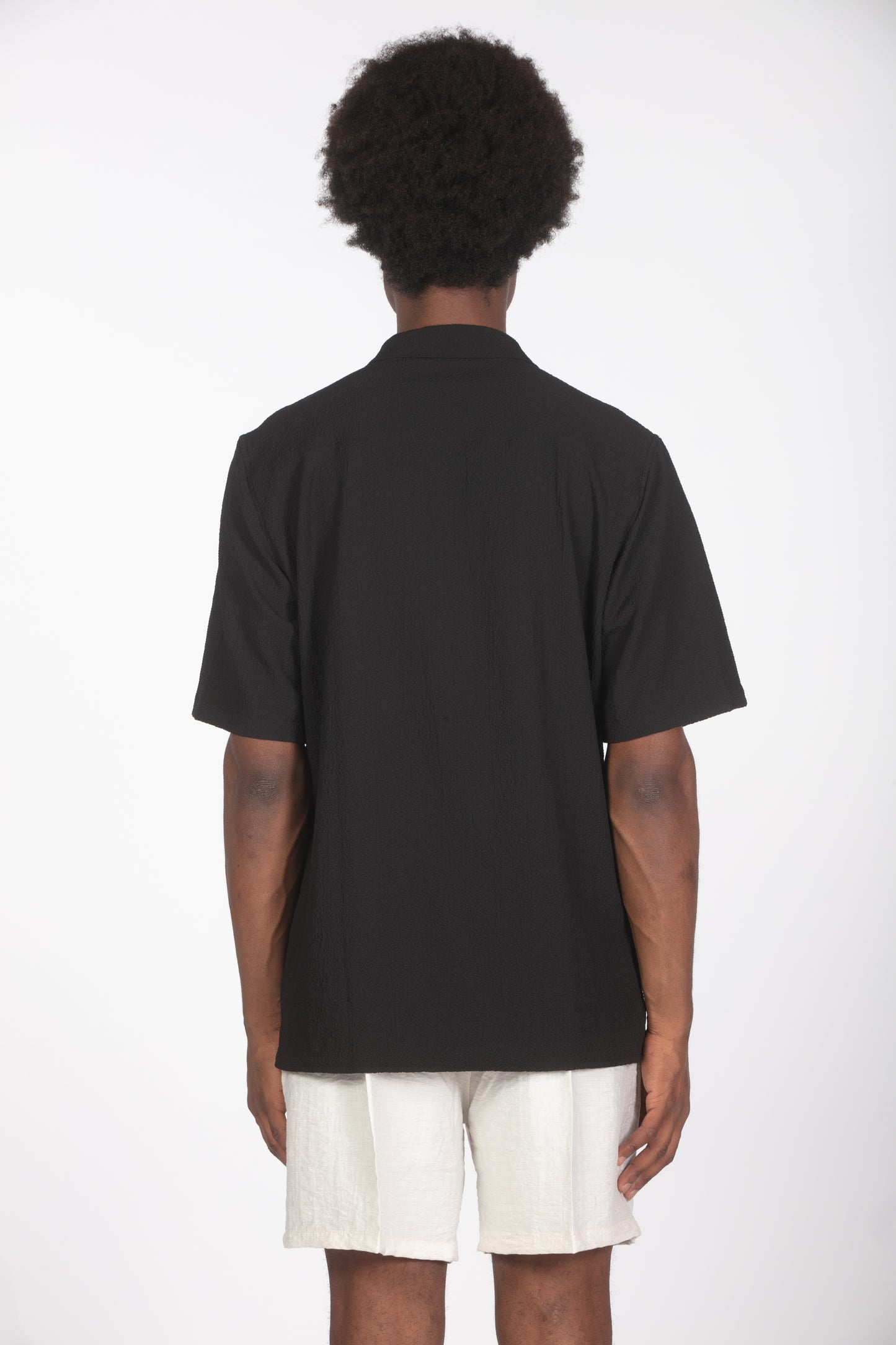 Camicia con struttura mm nero
