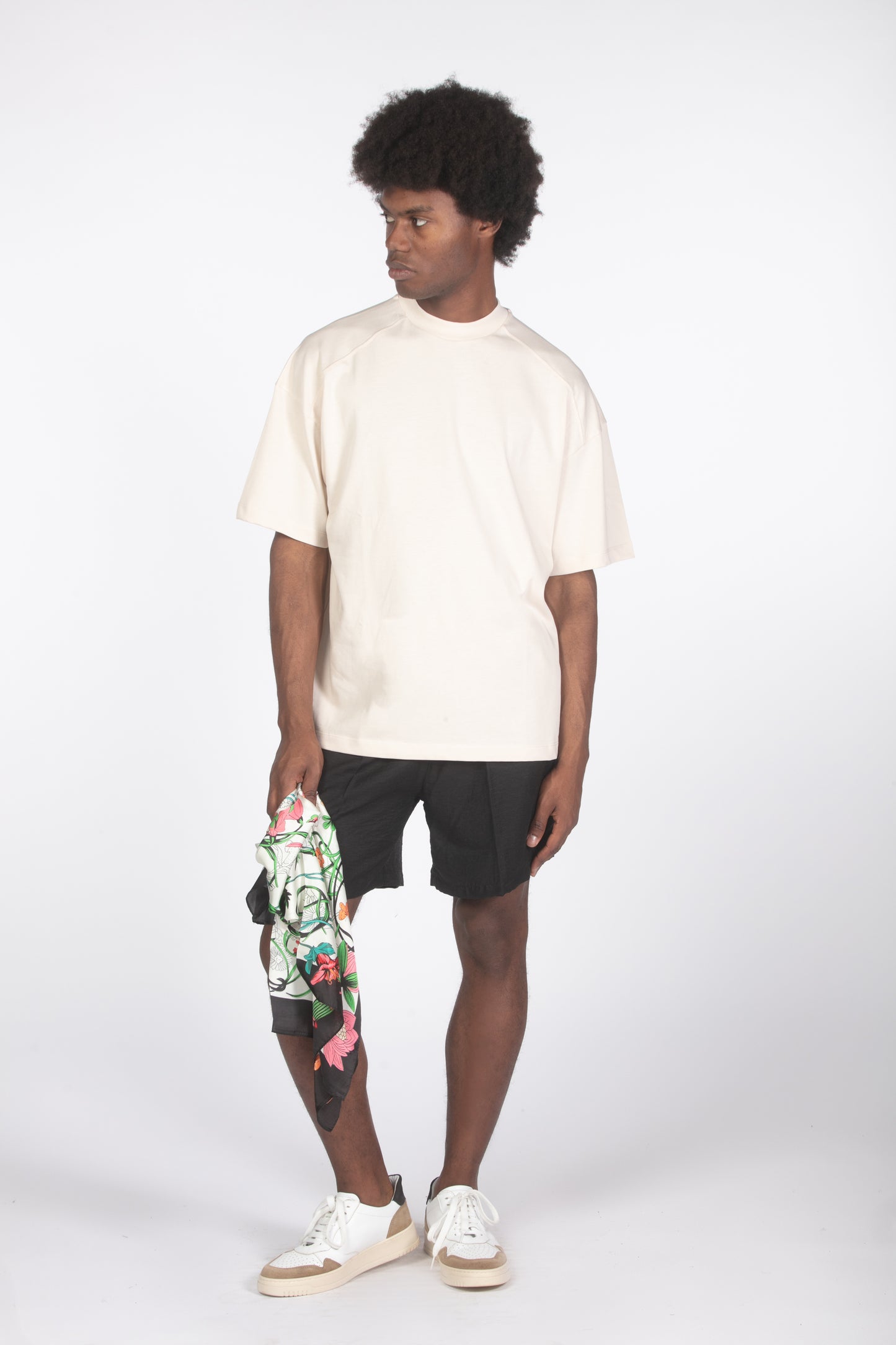 T-shirt relaxed fit crema