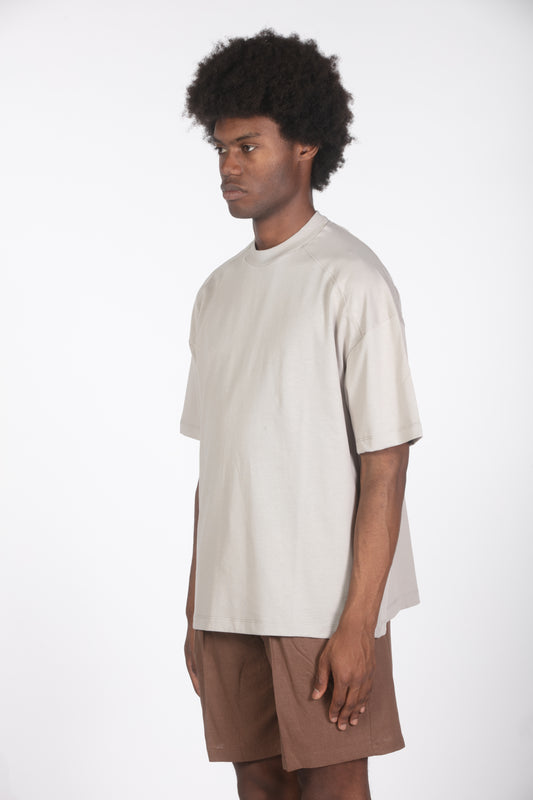 T-shirt relaxed fit sabbia