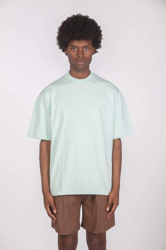 T-shirt relaxed fit acqua