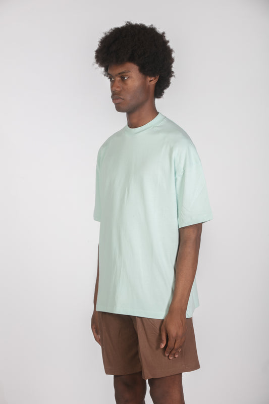 T-shirt relaxed fit acqua