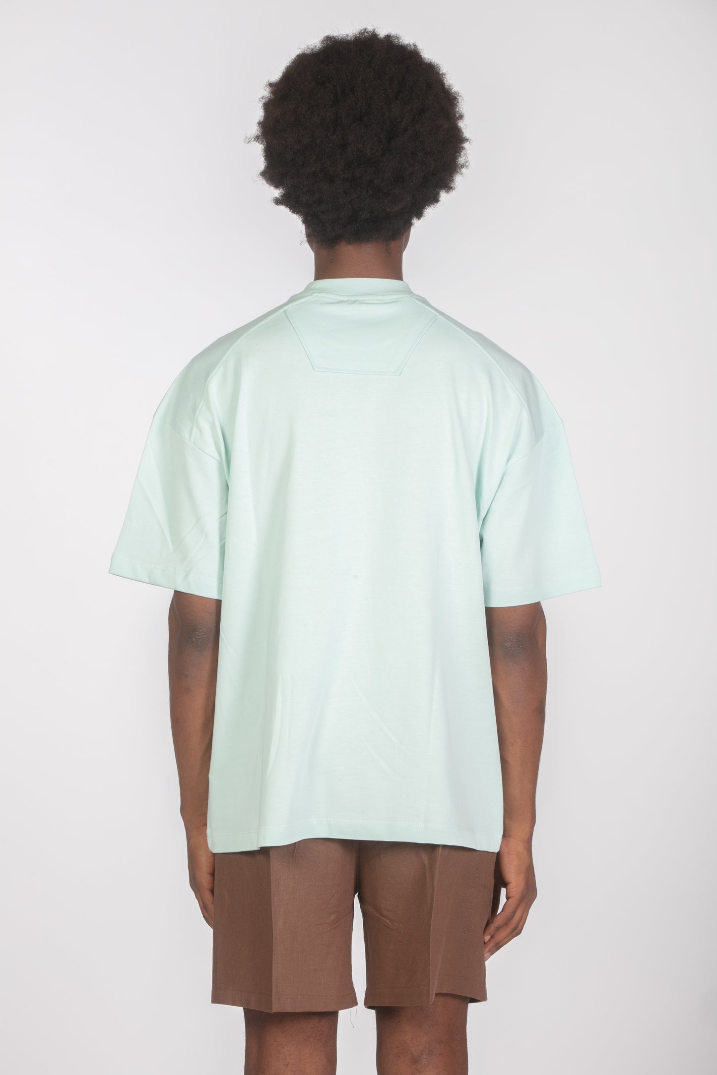 T-shirt relaxed fit acqua