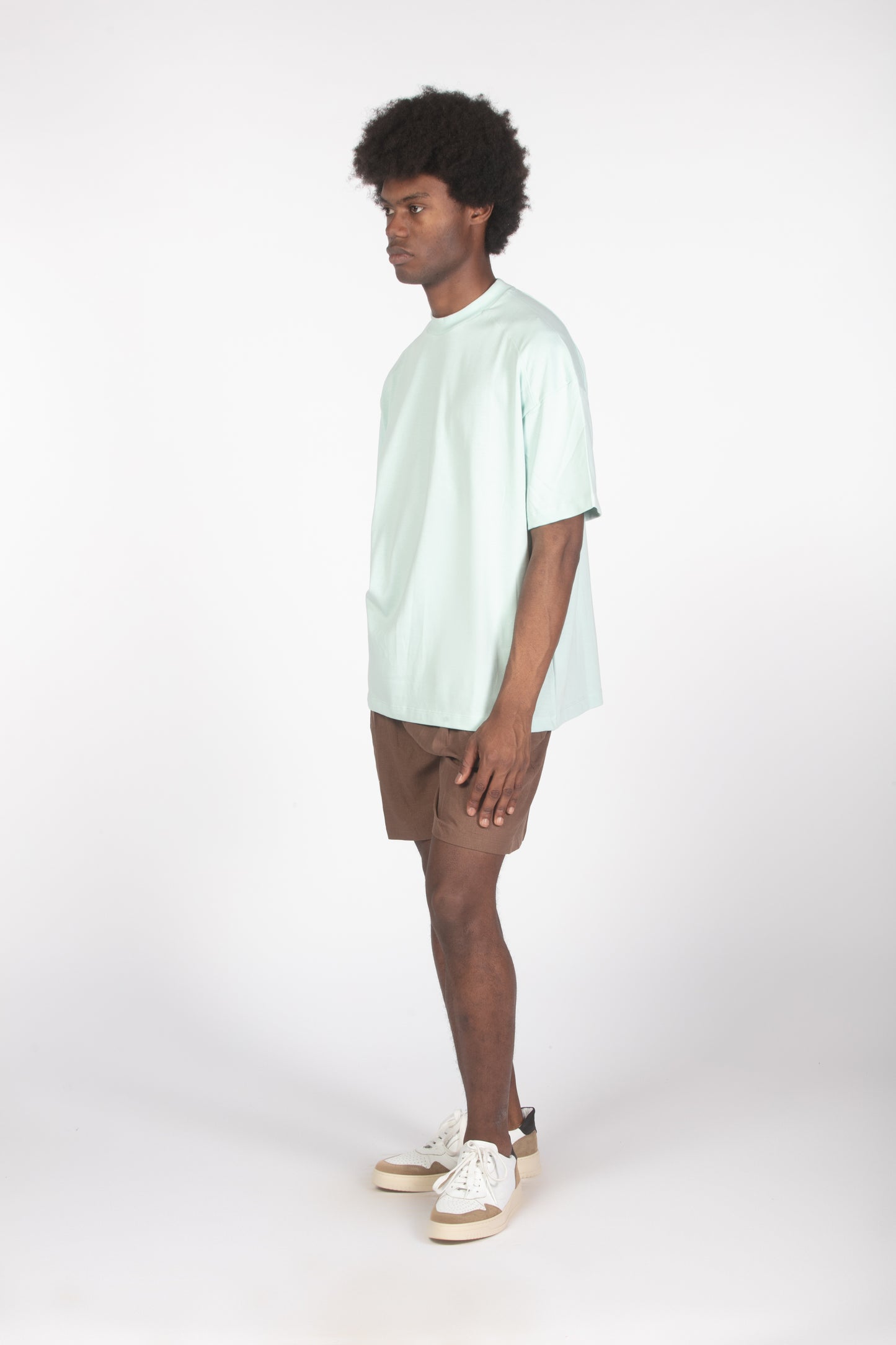 T-shirt relaxed fit acqua
