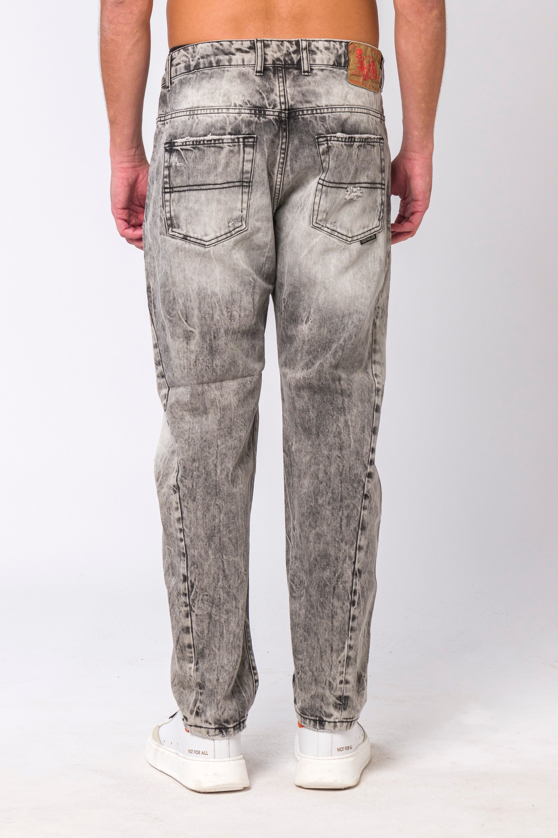 Jeans nero lavaggio chiaro nero � Genius Lab