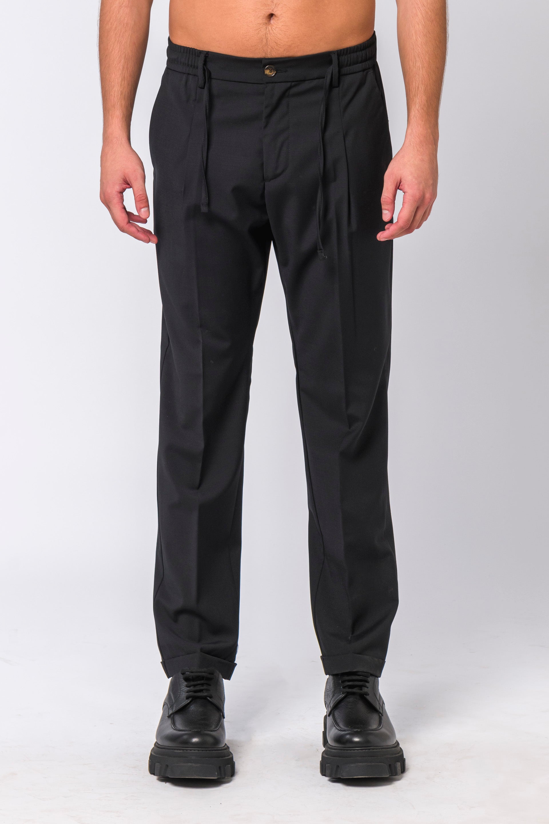 Pantalone da completo con laccio nero Genius Lab