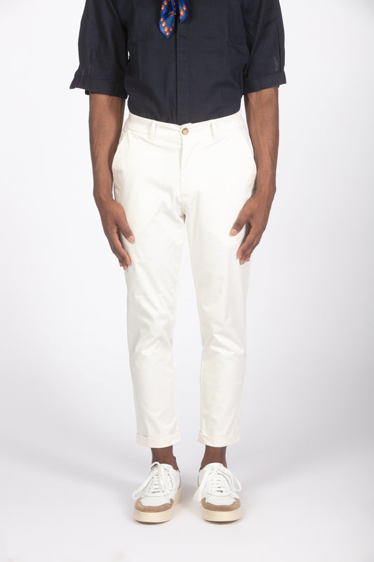 Pantalone chinos bianco