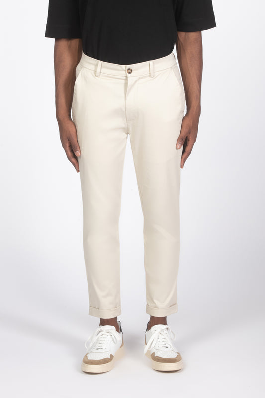 Pantalone chinos beige