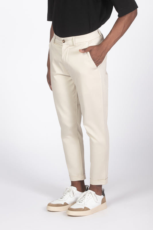 Pantalone chinos beige