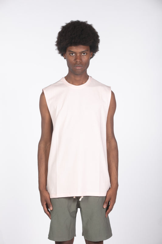 T-shirt tank relaxed fit rosa