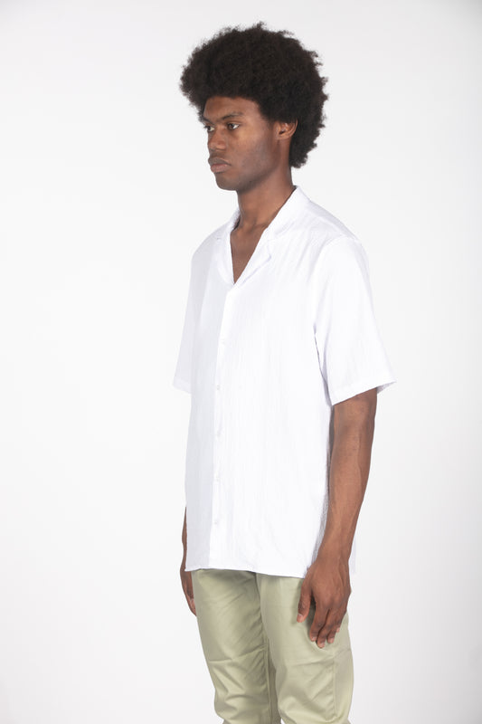 Camicia con struttura mm bianco